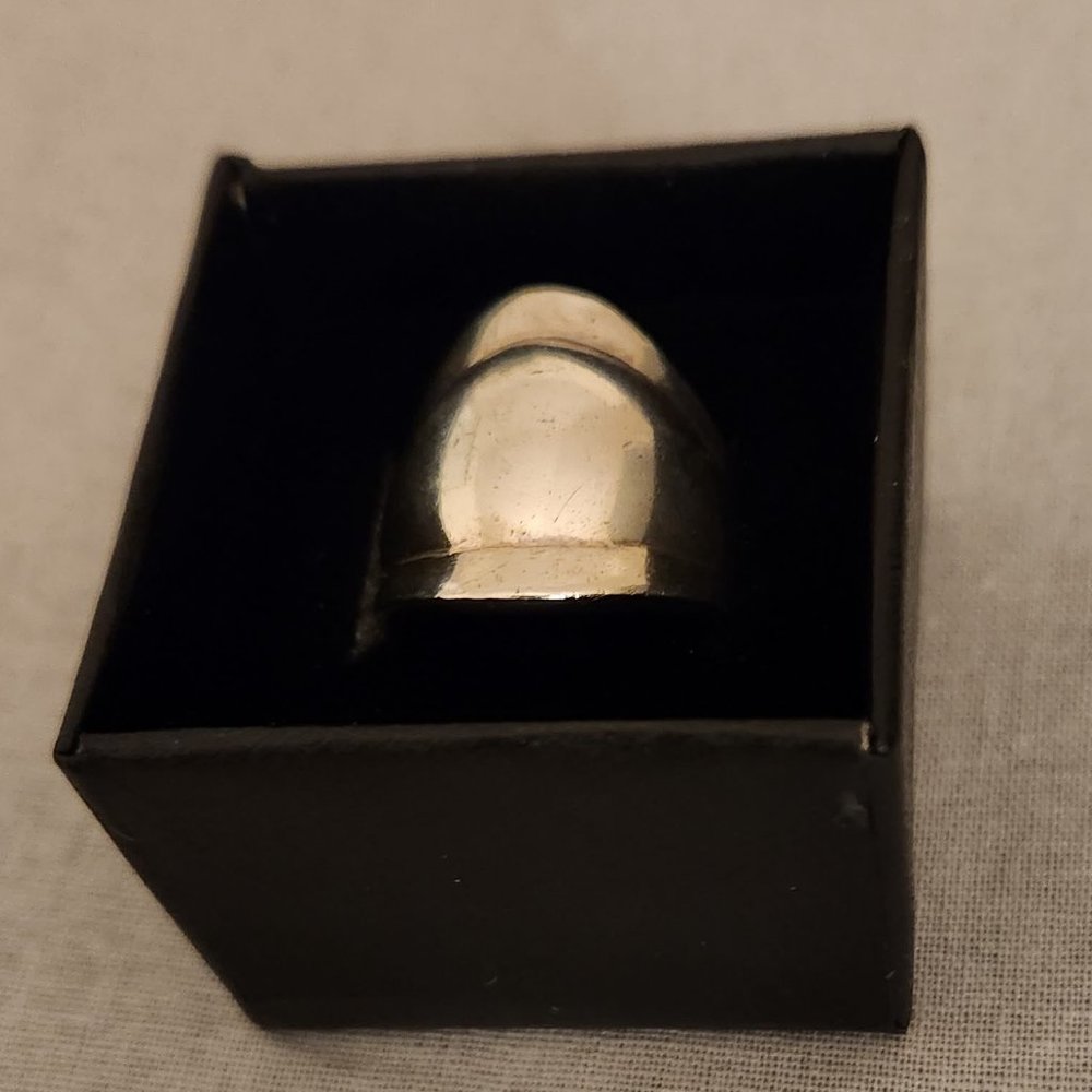 Solid Sterling Silver "Dome" Ring - image 4